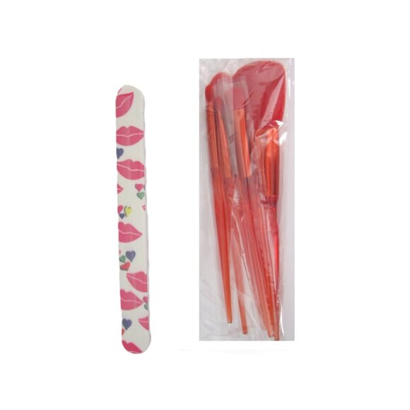 Cosmetic Bag Gift Set Mouth & Victoria's Secret Just A Kiss NEW - Picture 5 of 6